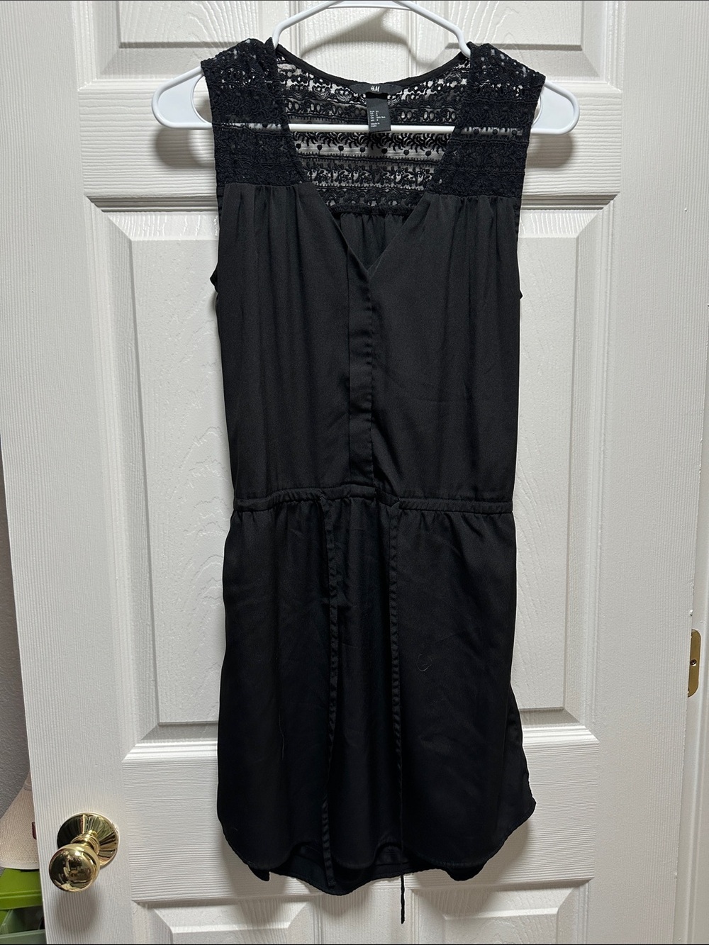 HM Lace Detail Tie Waist Dress